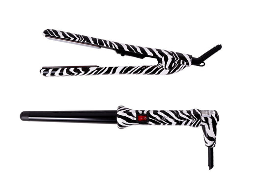 Duo Profesional Peinart Plancha y Ferro Edición Especial Zebra
