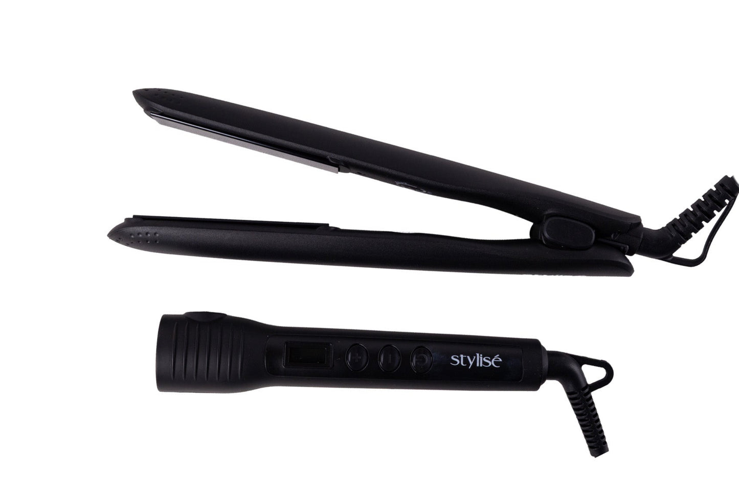 Kit Profesional Stylise Ferro Con 4 Puntas+plancha 5 en 1 Color Negro