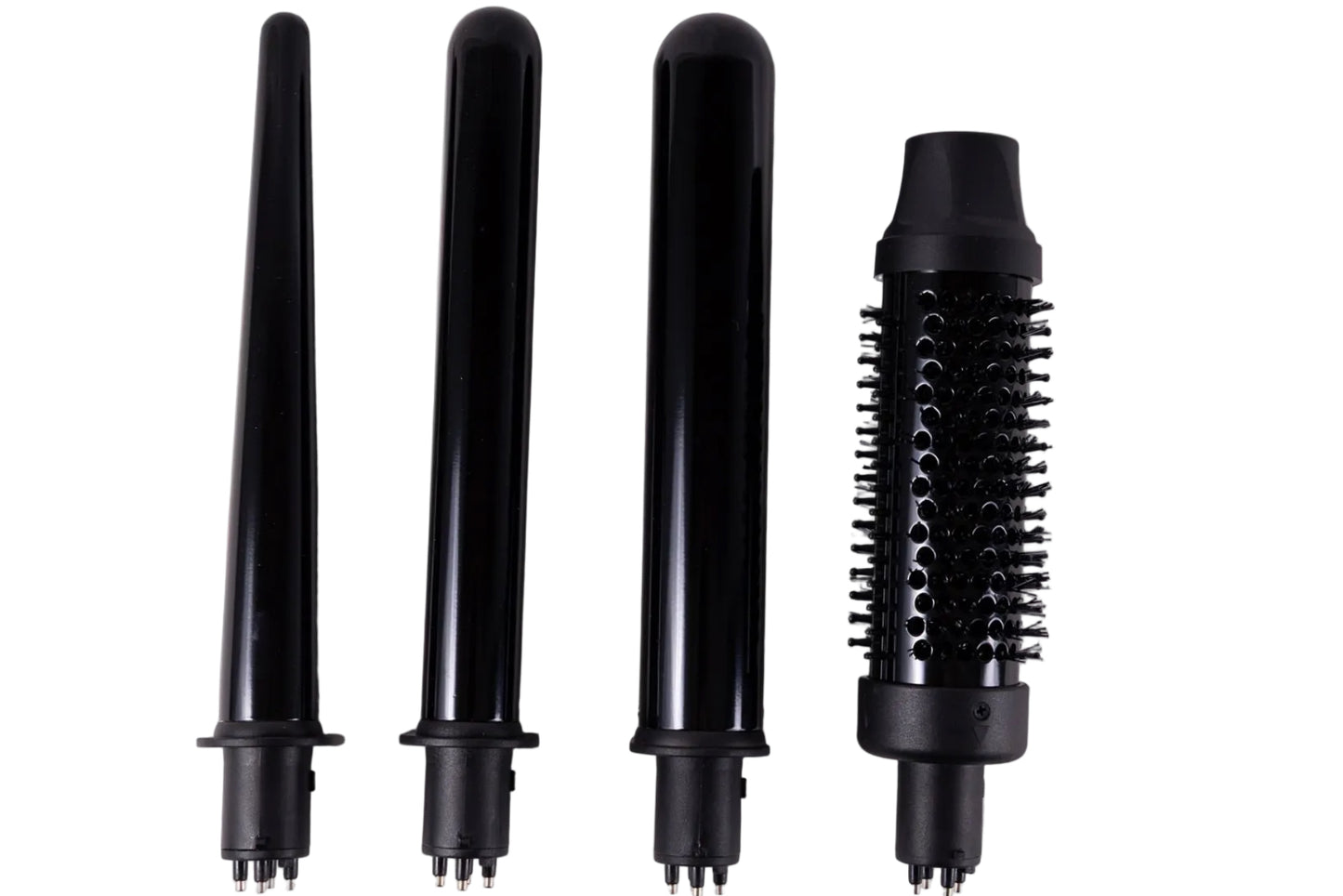 Kit Profesional Stylise Ferro Con 4 Puntas+plancha 5 en 1 Color Negro
