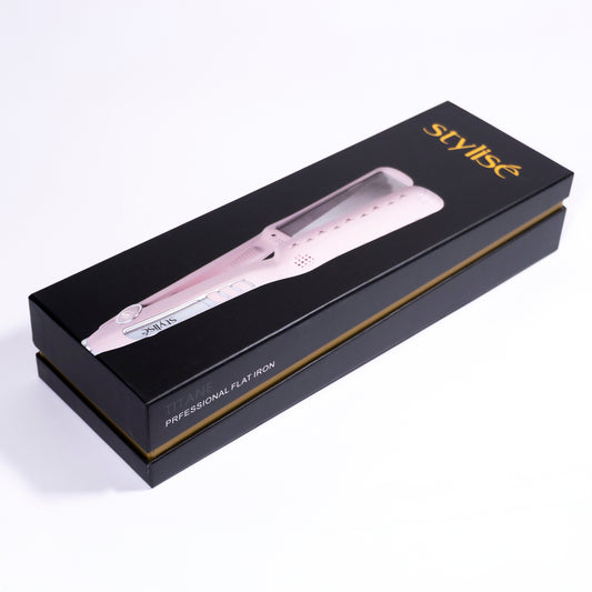 Plancha Profesional para el Cabello Stylise Placa de Titanio Color Rosa